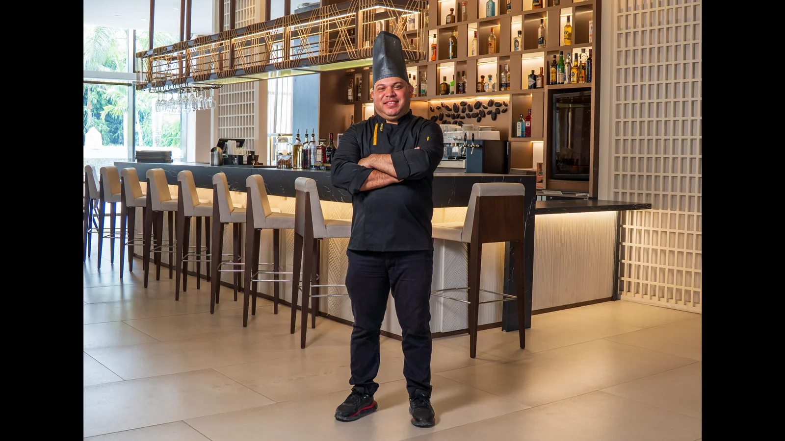 Chef portrait at the AC Lounge bar