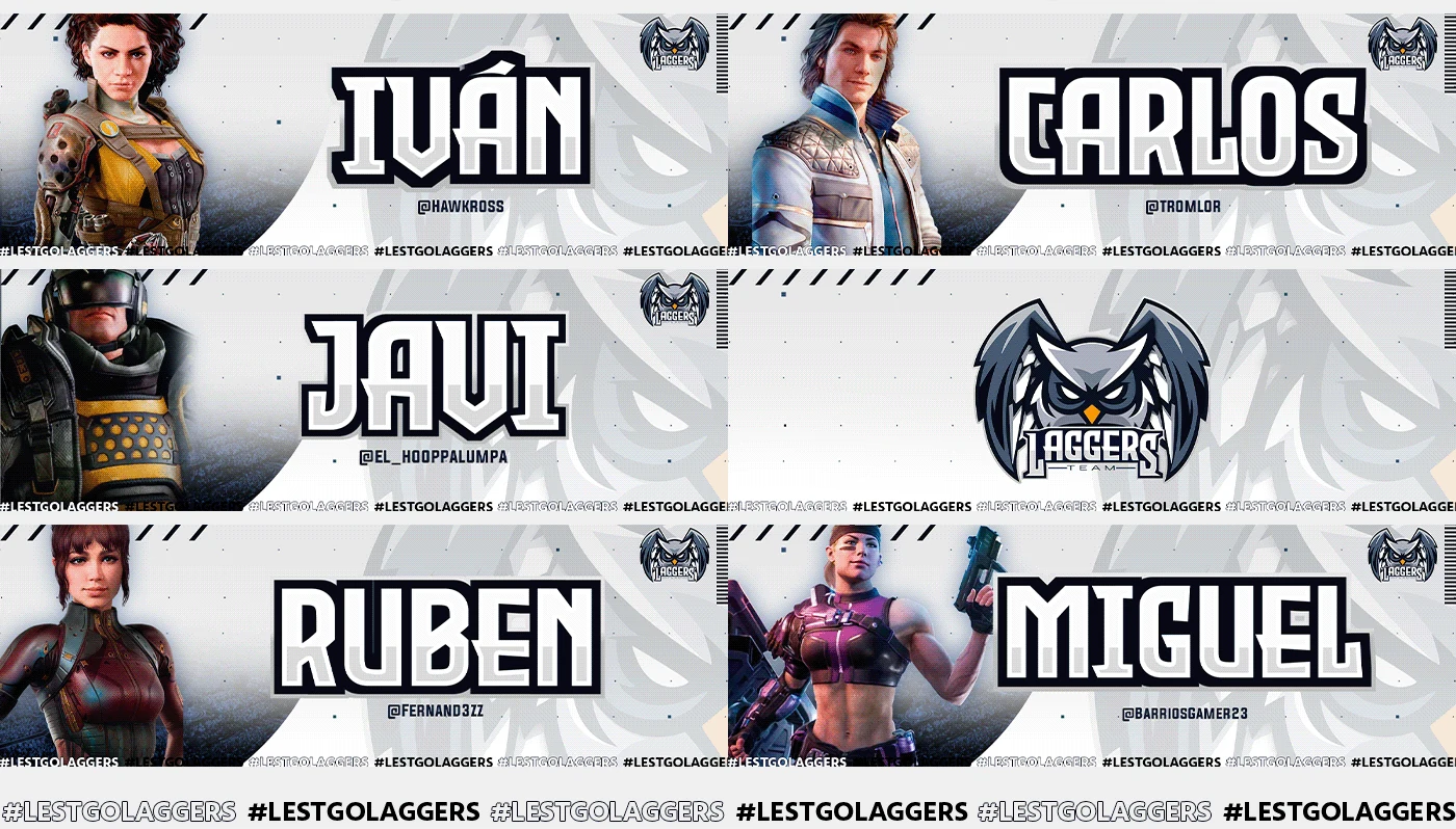 Laggers Team — player banners