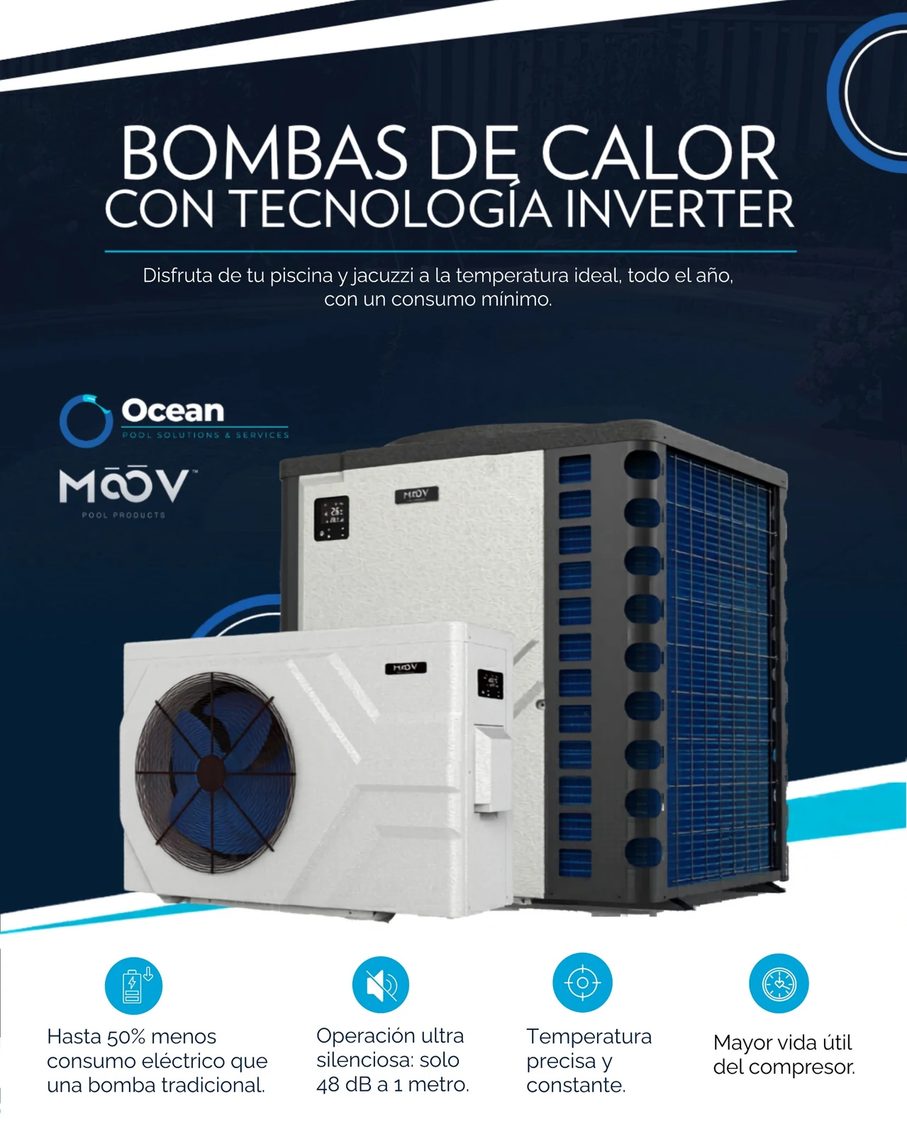 Ocean Pool Solutions — Heat pumps — MOOV Inverter
