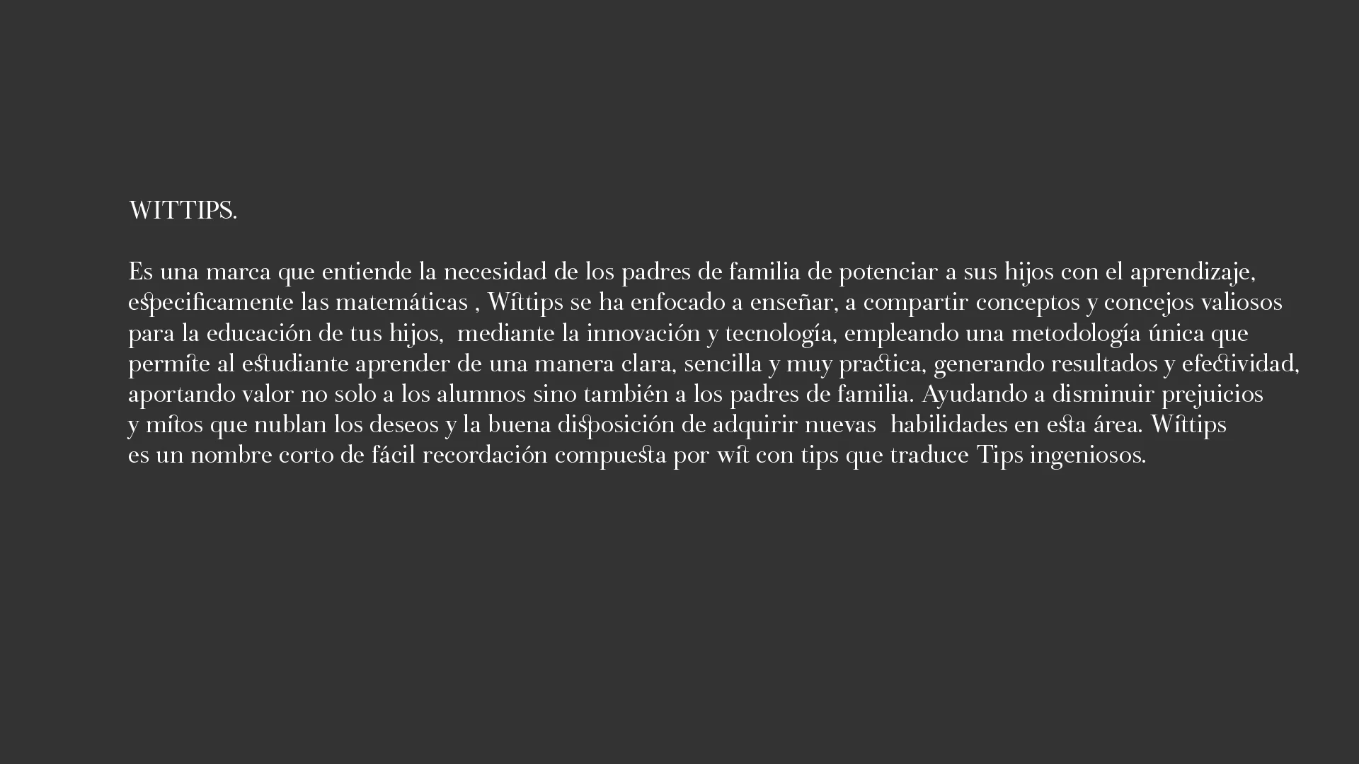 Wittips — slide 1